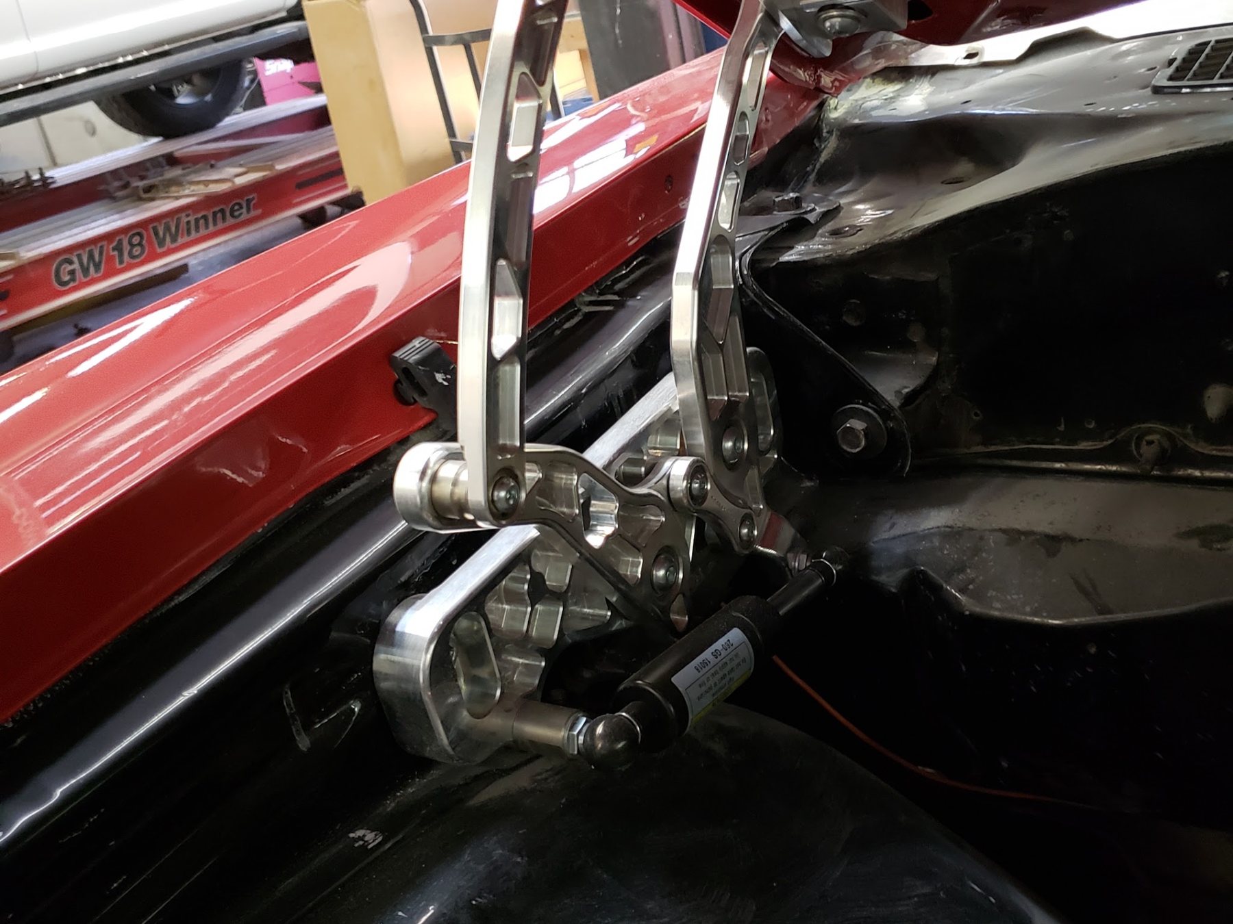 Classic car engine bay